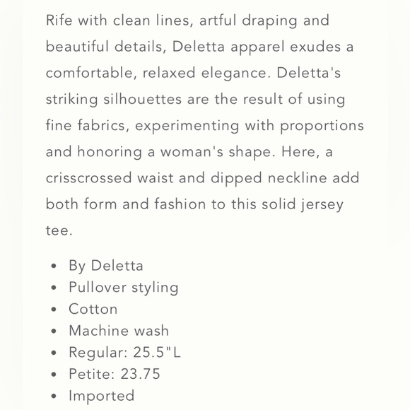 ANTHROPOLOGIE / DELTTA TOP NWT - Picture 4 of 4